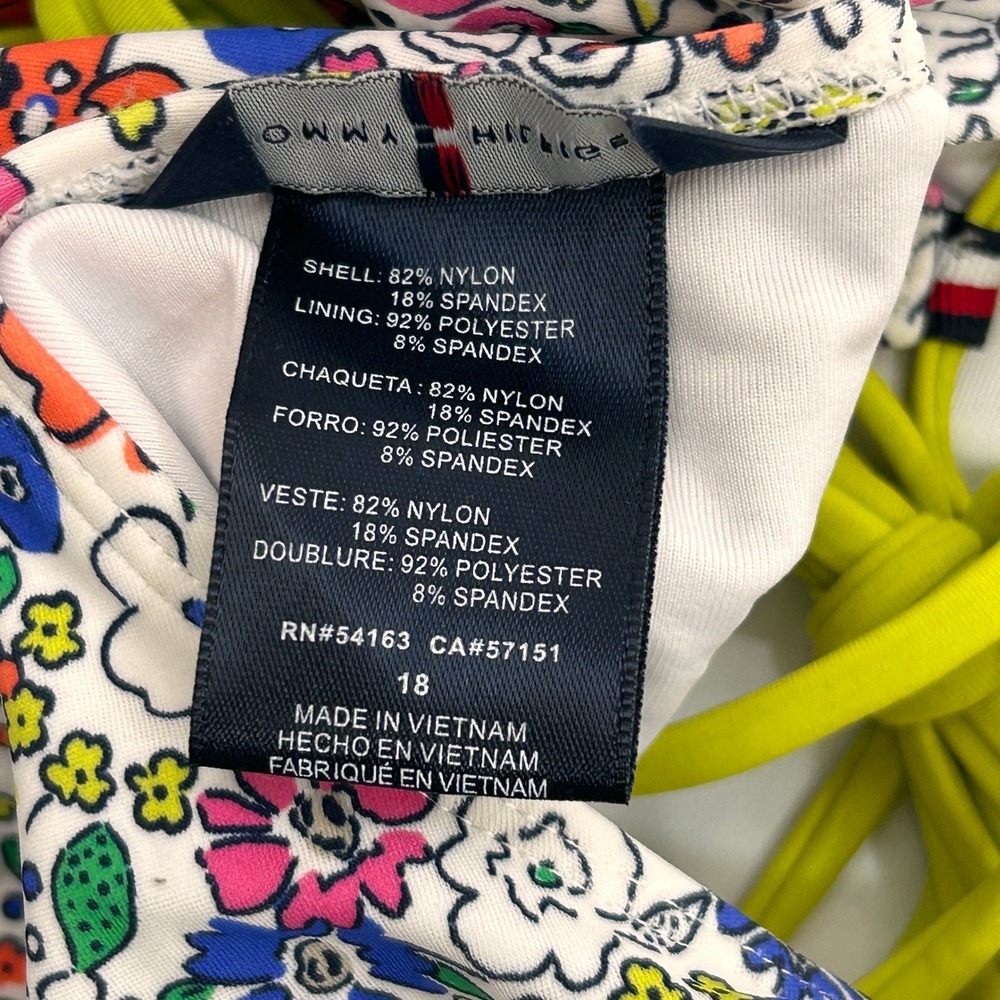 Tommy Hilfiger Women's Penelope Floral One Piece Belted SwimSuit NWT - Size 18 - Picture 7 of 8